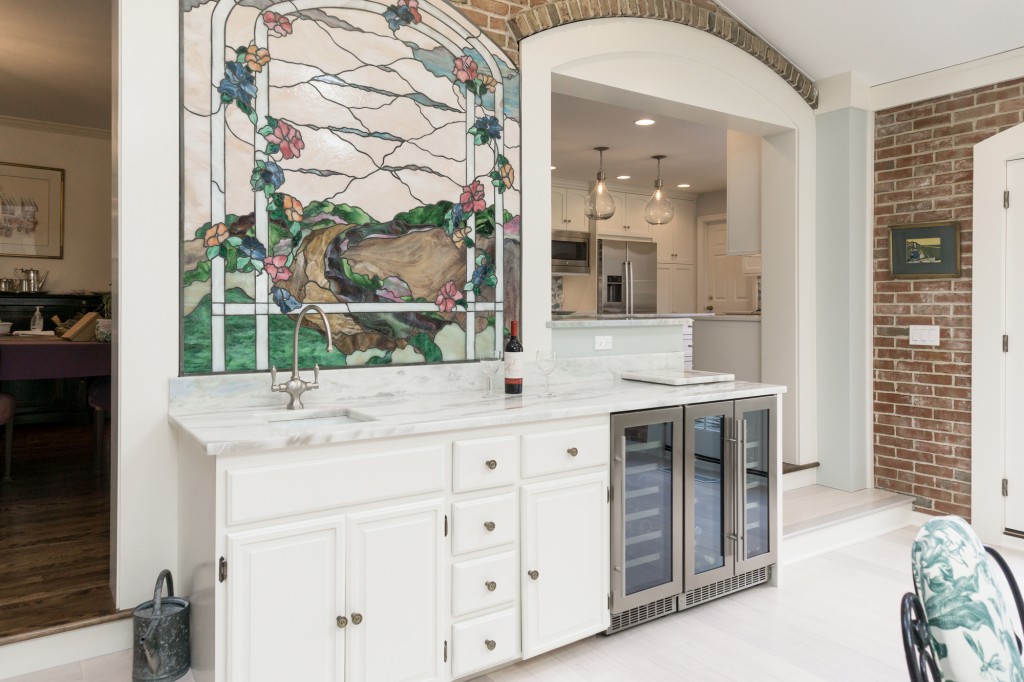 kitchen beverage center remodeling photo