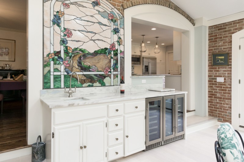 kitchen beverage center remodeling photo