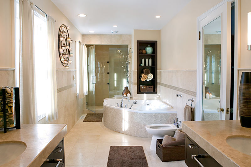 luxury master bathroom